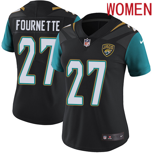 2019 Women Jacksonville Jaguars #27 Fournette black Nike Vapor Untouchable Limited NFL Jersey